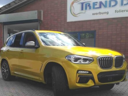 Folierung lemon gelb metallic